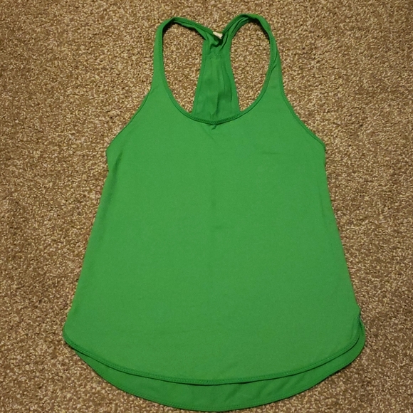 Lululemon 105F Singlet tank top Sz 2 Green - Picture 2 of 5